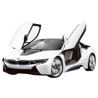 Mașină Rastar BMW i8 43718 10 km/h / 2.4 GHz / Black White photo 7