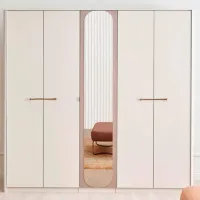 Шкаф Dogtas Milena 225.7 x 60.8см x 218.7 / ЛДСП / Кремовый photo 2