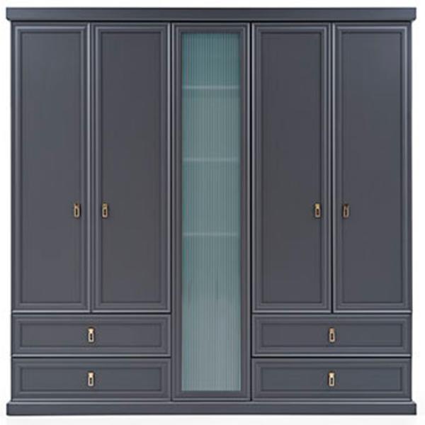 Шкаф Dogtas Lorenta 227.1 x 62.2см x 225.8 / ЛДСП / Антрацит photo 2