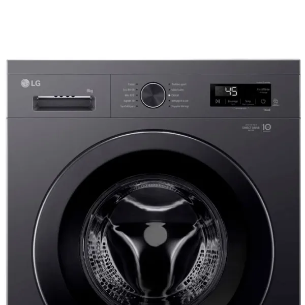 Mașină de spălat LG F84B15MBS 8 kg / 1400 rpm / Graphite photo 12