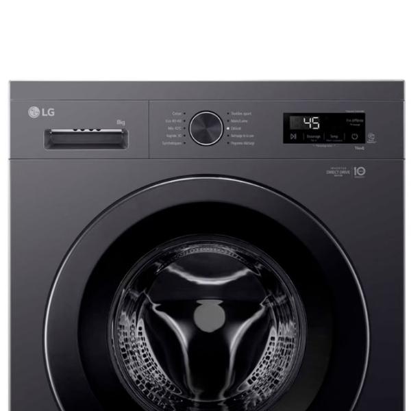 Mașină de spălat LG F84B15MBS 8 kg / 1400 rpm / Graphite photo 12