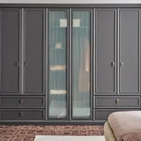 Шкаф Dogtas Lorenta 271.4 x 62.2см x 225.8 / ДСП / Antracit photo 2