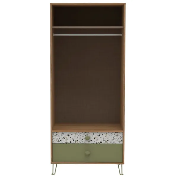 Шкаф Dogtas Greta 90.6 x 60.3см x 210 / ЛДСП / Brown photo 2