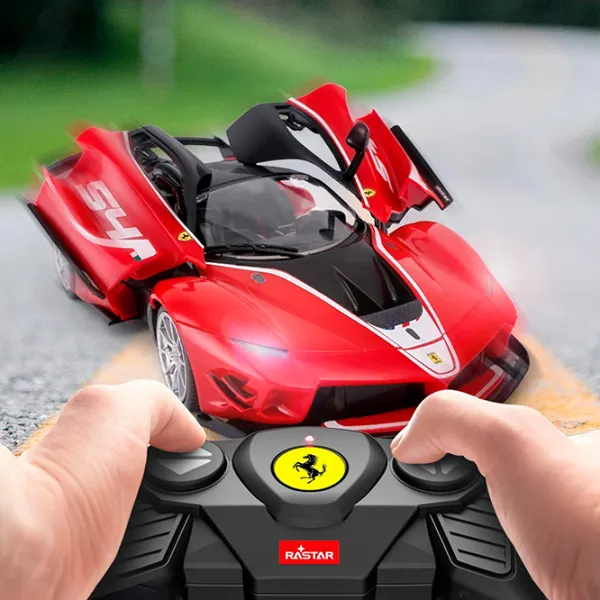 Mașină Rastar Ferrari FXX-K EVO 51255 5 km/h / 2.4 GHz / Yellow Red photo 4