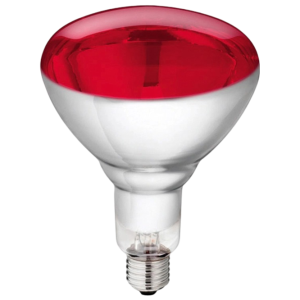 Инфракрасная лампа Накал Philips BR125 151894 E27 / 150 Вт / 1500 K / / Red photo 1