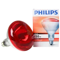 Lampă infraroşu Incandescentă Philips BR125 151894 E27 / 150 W / 1500 K / / Red photo 3