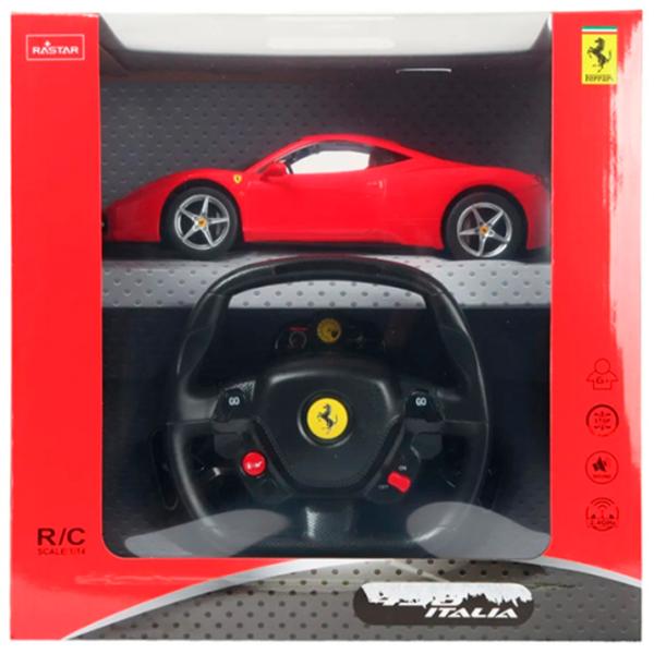 Mașină Rastar Ferrari 458 Italia 58244 9 km/h / 2.4 GHz / Yellow Red photo 7 Mașină Rastar Ferrari 458 Italia 58244 9 km/h / 2.4 GHz / Yellow Red photo 7