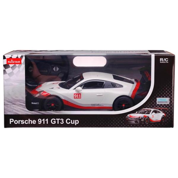 Mașină Rastar Porsche 911 GT3 CUP 75900 8 km/h / 2.4 GHz / Gray White photo 2