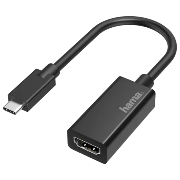 Адаптер Hama 200315 USB Type-C / Черный photo 1