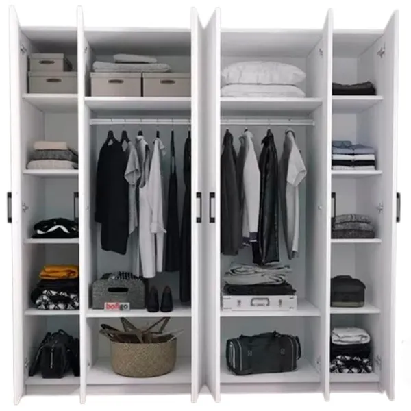 Шкаф Nex Home 26-03-01 180 x 47см x 180 / ЛДСП / White photo 4 Шкаф Nex Home 26-03-01 180 x 47см x 180 / ЛДСП / White photo 4
