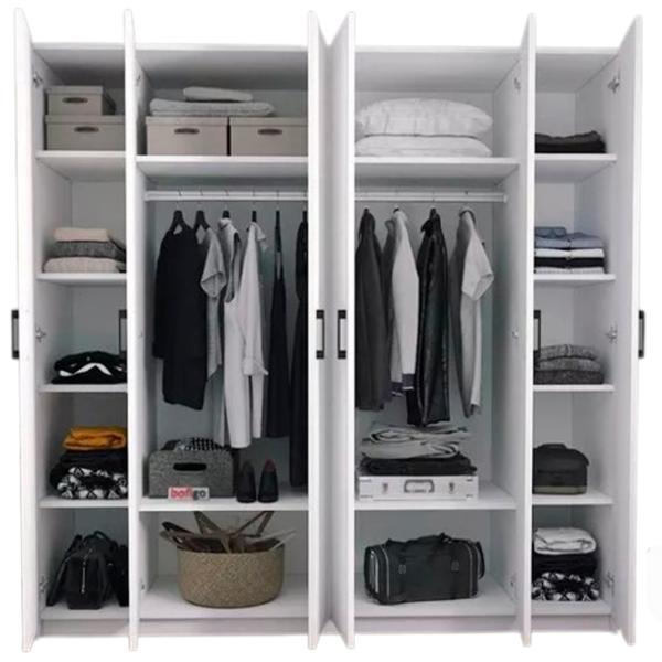 Шкаф Nex Home 26-03-01 180 x 47см x 180 / ЛДСП / White photo 4 Шкаф Nex Home 26-03-01 180 x 47см x 180 / ЛДСП / White photo 4