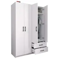 Dulap Nex Home 26-01-01 120 x 47 x 180 / PAL / White photo 3