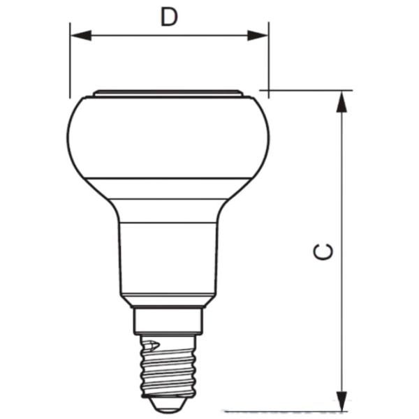 Лампочка светодиодная Philips R50 151702 E14 / 4.5 Вт / 2700 K / / White photo 3 Лампочка светодиодная Philips R50 151702 E14 / 4.5 Вт / 2700 K / / White photo 3