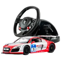Mașină Rastar Audi R8 LMS Performance 47510-8 8 km/h / 27 MHz / Red White photo 5
