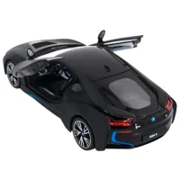 Mașină Rastar BMW i8 50625 10 km/h / 2.4 GHz / Gray Black photo 3