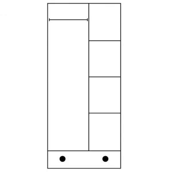 Dulap Drewmax SF107 80 x 60 x 190 / PAL /  photo 2
