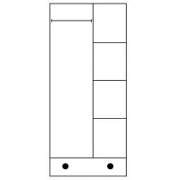 Dulap Drewmax SF107 80 x 60 x 190 / PAL / photo 2
