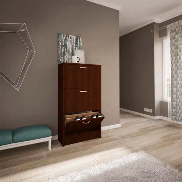 Tumbă pentru încălțăminte Haaus Rin 3D 120.5 x 63 x 30 /Wenge /Wenge photo 3