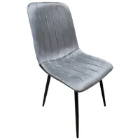 Кухонный стул Yasen С2301 HLR-22 Велюр/ Серый Черный