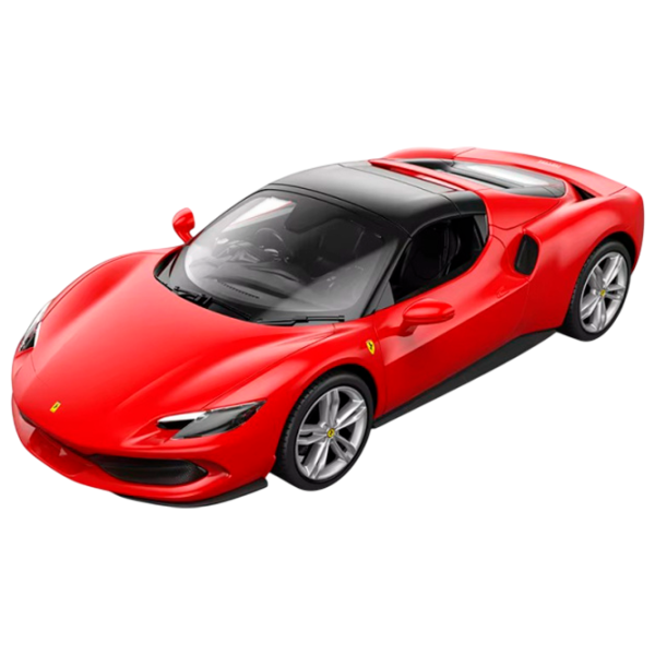 Mașină Rastar Ferrari 296 GTS 94600 10 km/h / 27 MHz / Gray Red photo 1