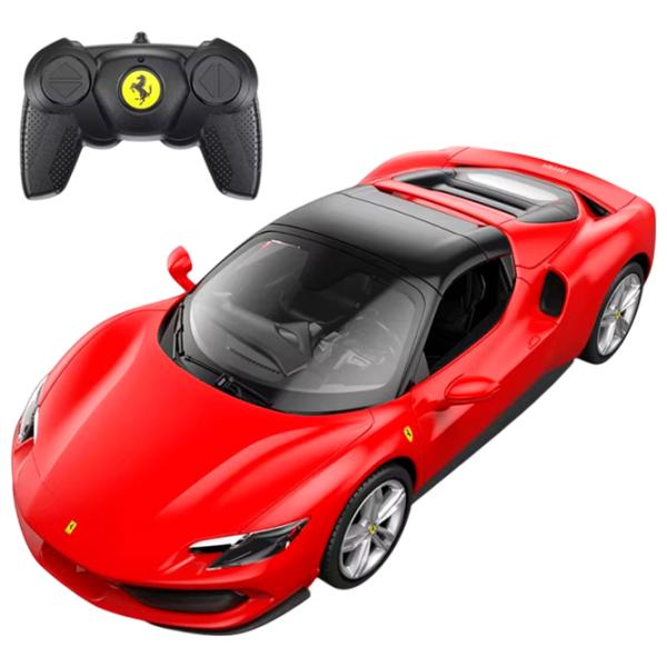 Mașină Rastar Ferrari 296 GTS 94600 10 km/h / 27 MHz / Gray Red photo 2
