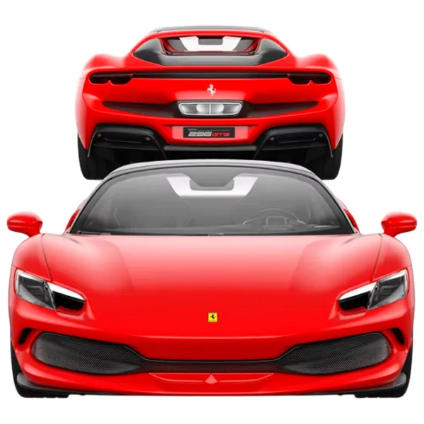 Mașină Rastar Ferrari 296 GTS 94600 10 km/h / 27 MHz / Gray Red photo 3