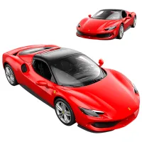 Машинка Rastar Ferrari 296 GTS 94600 10 км/ч / 27 ГГц / Серый Красный photo 7