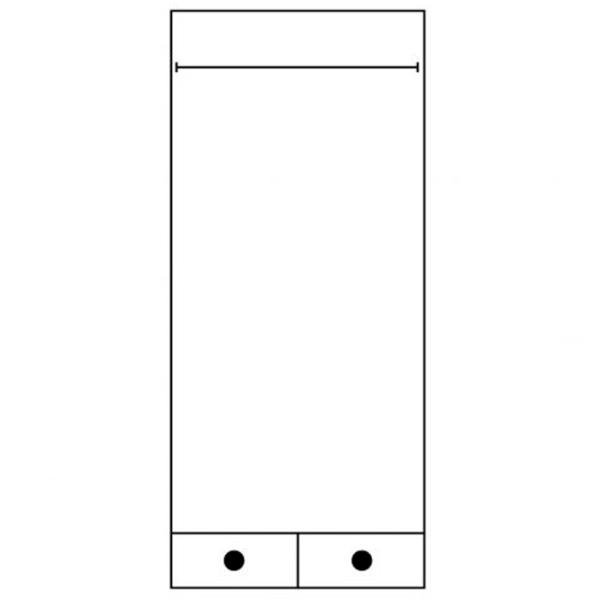 Dulap Drewmax SF122 90 x 57 x 190 / PAL /  photo 2