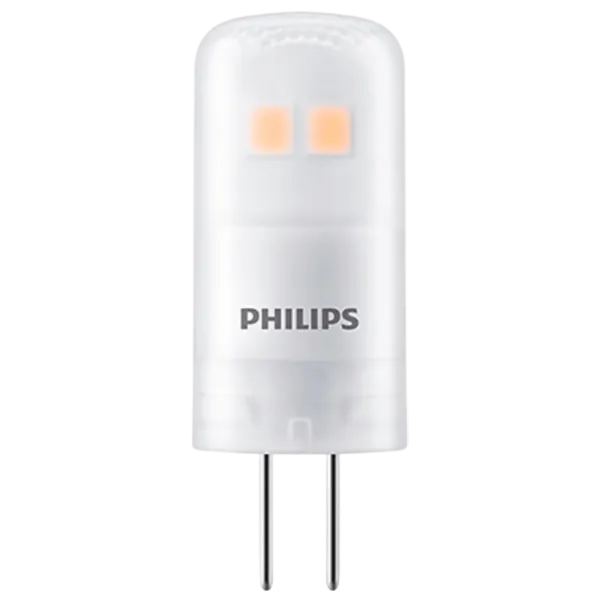 Лампочка светодиодная Philips CorePro LED capsule 929002388902 G4 / 1 Вт / 3000 K / / White photo 1 Лампочка светодиодная Philips CorePro LED capsule 929002388902 G4 / 1 Вт / 3000 K / / White photo 1