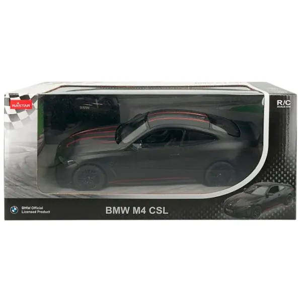 Mașină Rastar BMW M4 CSL 60532 10 km/h / 2.4 GHz / Red Black photo 7 Mașină Rastar BMW M4 CSL 60532 10 km/h / 2.4 GHz / Red Black photo 7