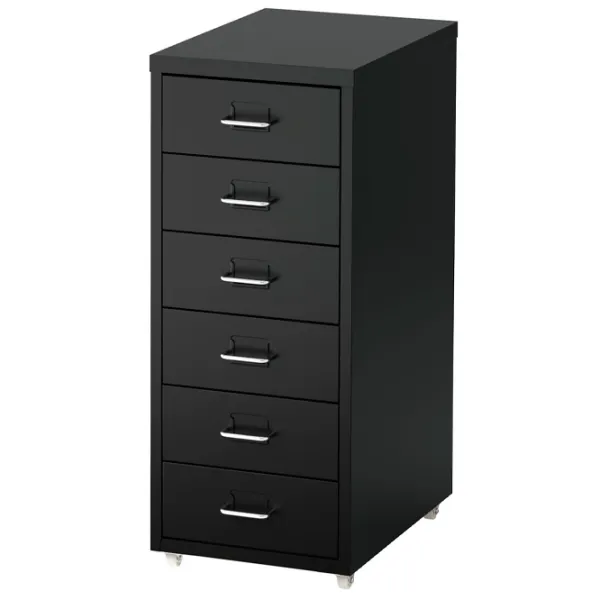 Comodă Ikea Helmer 28 x 69 x 44 / Metal / Black photo 1