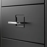 Комод Ikea Helmer 28 x 69 x 44см / Металл / Черный photo 2