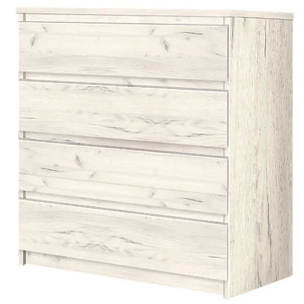Комод Modern Komfi 79 x 75 x 39см / ДСП / Дуб Крафт Белый photo 1