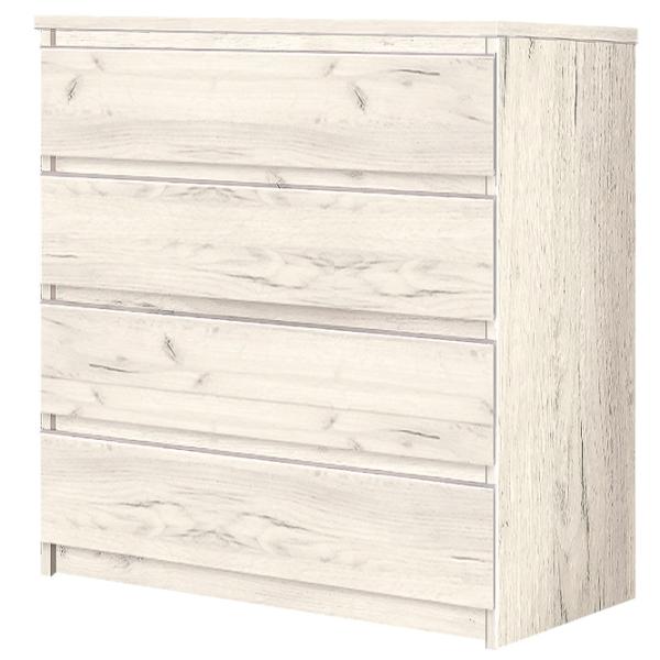 Комод Modern Komfi 79 x 75 x 39см / ДСП / Дуб Крафт Белый photo 1