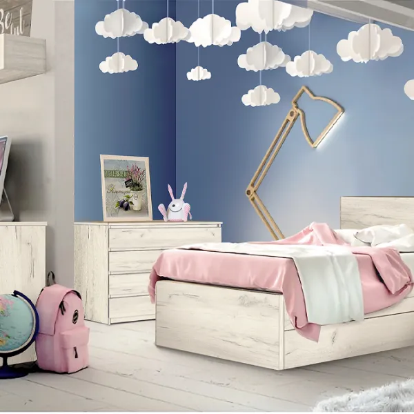 Комод Modern Komfi 79 x 75 x 39см / ДСП / Дуб Крафт Белый photo 3