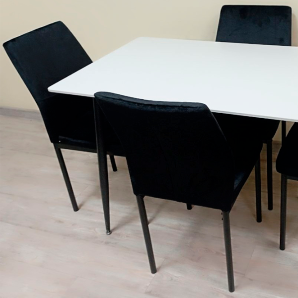 Кухонный стул Yasen DC22057 Велюр/ Черный  photo 3 Кухонный стул Yasen DC22057 Велюр/ Черный  photo 3