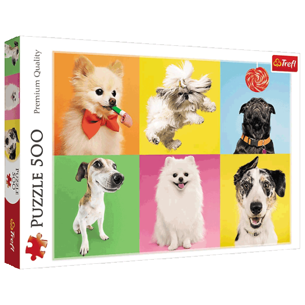 Puzzle Trefl Dogs 10+/ Количество деталей: 500 photo 1