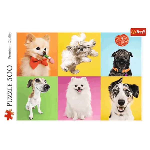 Puzzle Trefl Dogs 10+/ Количество деталей: 500 photo 2