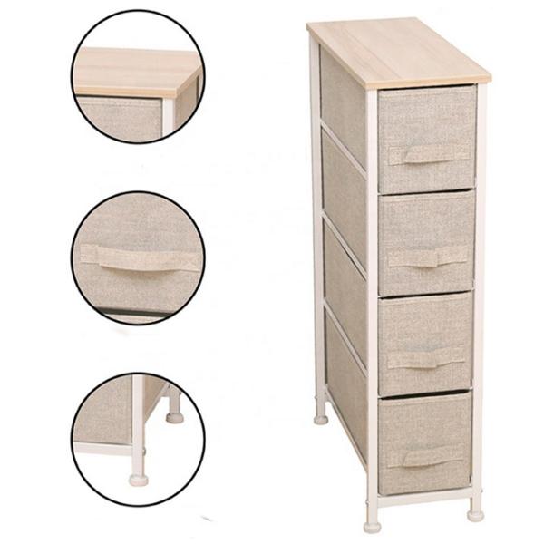 Comodă Mobhaus Ofelia Typ 2 75.5 x 20 x 48 / MDF / Beige photo 2