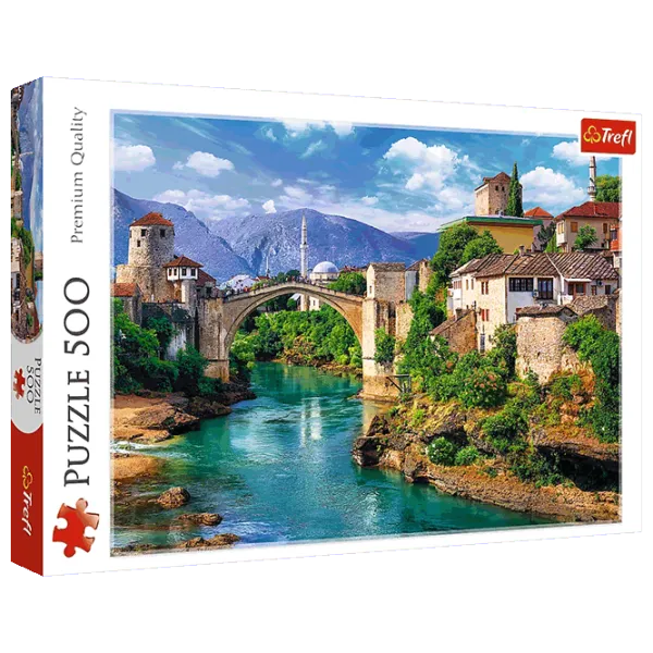 Puzzle Trefl Old Bridge in Mostar, Bosnia and Herzegovina 10+/ Numărul de piese: 500 photo 1 Puzzle Trefl Old Bridge in Mostar, Bosnia and Herzegovina 10+/ Numărul de piese: 500 photo 1