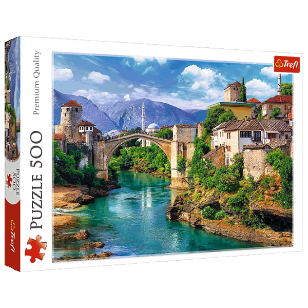 Puzzle Trefl Old Bridge in Mostar, Bosnia and Herzegovina 10+/ Numărul de piese: 500 photo 1 Puzzle Trefl Old Bridge in Mostar, Bosnia and Herzegovina 10+/ Numărul de piese: 500 photo 1