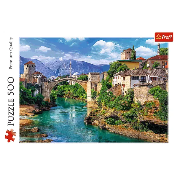 Puzzle Trefl Old Bridge in Mostar, Bosnia and Herzegovina 10+/ Numărul de piese: 500 photo 2 Puzzle Trefl Old Bridge in Mostar, Bosnia and Herzegovina 10+/ Numărul de piese: 500 photo 2