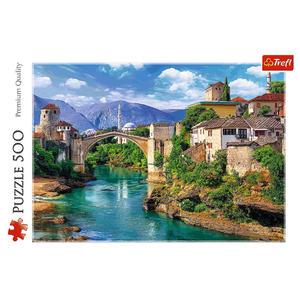 Puzzle Trefl Old Bridge in Mostar, Bosnia and Herzegovina 10+/ Numărul de piese: 500 photo 2 Puzzle Trefl Old Bridge in Mostar, Bosnia and Herzegovina 10+/ Numărul de piese: 500 photo 2