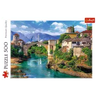 Puzzle Trefl Old Bridge in Mostar, Bosnia and Herzegovina 10+/ Numărul de piese: 500 photo 2