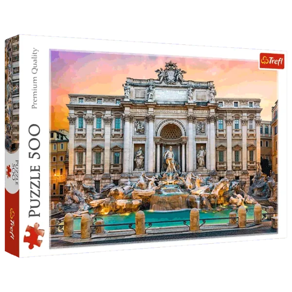 Puzzle Trefl Fontanna di Trevi, Rome 10+/ Количество деталей: 500 photo 1 Puzzle Trefl Fontanna di Trevi, Rome 10+/ Количество деталей: 500 photo 1