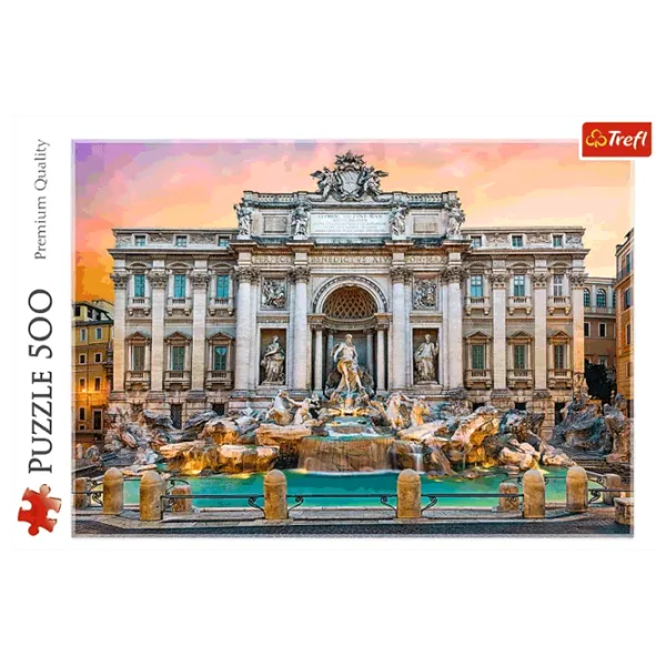 Puzzle Trefl Fontanna di Trevi, Rome 10+/ Количество деталей: 500 photo 2 Puzzle Trefl Fontanna di Trevi, Rome 10+/ Количество деталей: 500 photo 2