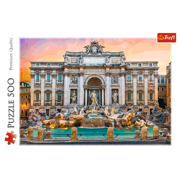 Puzzle Trefl Fontanna di Trevi, Rome 10+/ Количество деталей: 500 photo 2 Puzzle Trefl Fontanna di Trevi, Rome 10+/ Количество деталей: 500 photo 2