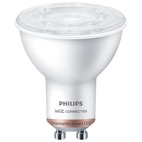 Bec inteligent LED Philips Spot WIZ 929002448121 GU10 / 4.7 W / 2700 K / / White photo 1 Bec inteligent LED Philips Spot WIZ 929002448121 GU10 / 4.7 W / 2700 K / / White photo 1