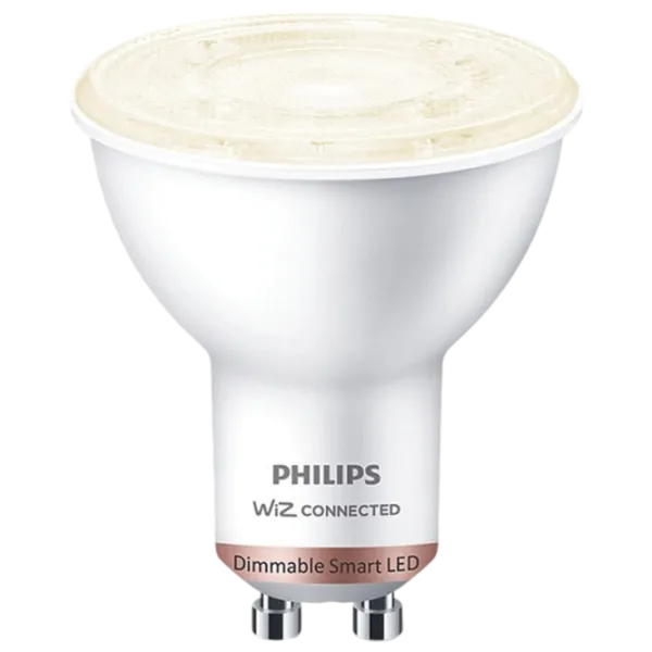 Bec inteligent LED Philips Spot WIZ 929002448121 GU10 / 4.7 W / 2700 K / / White photo 2 Bec inteligent LED Philips Spot WIZ 929002448121 GU10 / 4.7 W / 2700 K / / White photo 2
