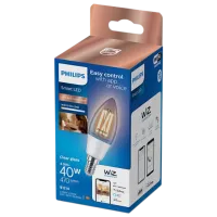 Bec inteligent LED cu filament Philips Candle Filament WIZ 929003017621 E14 / 4.9 W / 6500 K / / Yellow photo 3